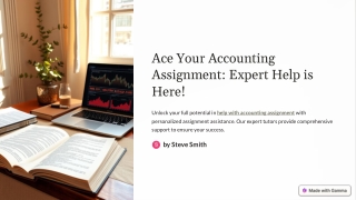 Mastering Accounting: Expert Help in Accounting Assignments