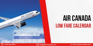 Air Canada Airlines Low Fare Calendar