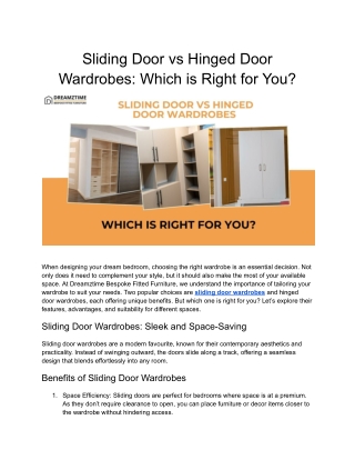 Sliding Door vs Hinged Door Wardrobes_ Which is Right for You