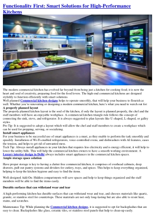 functionality first smart solutions for high