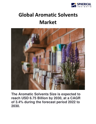 Global Aromatic Solvents Market