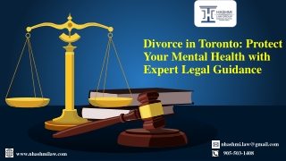 Divorce in Toronto Protect Your Mental Health with Expert Legal Guidance