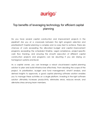 top benefits of leveraging technology