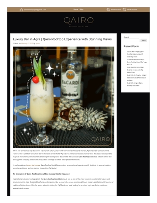 Best Bar In Agra - Qairo Agra