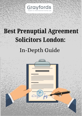 Best Prenuptial Agreement Solicitors London - In-Depth Guide