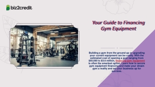 Your Guide to Financing Gym Equipment