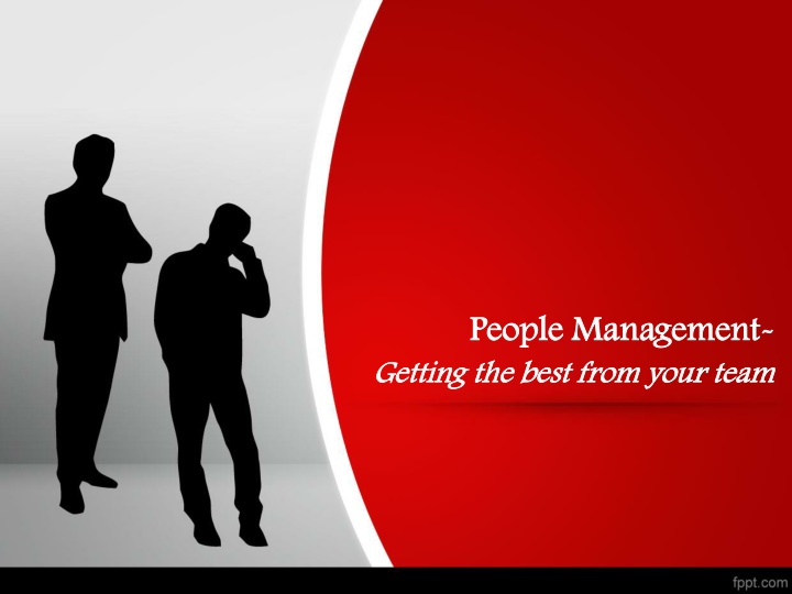 people management getting the best from your team