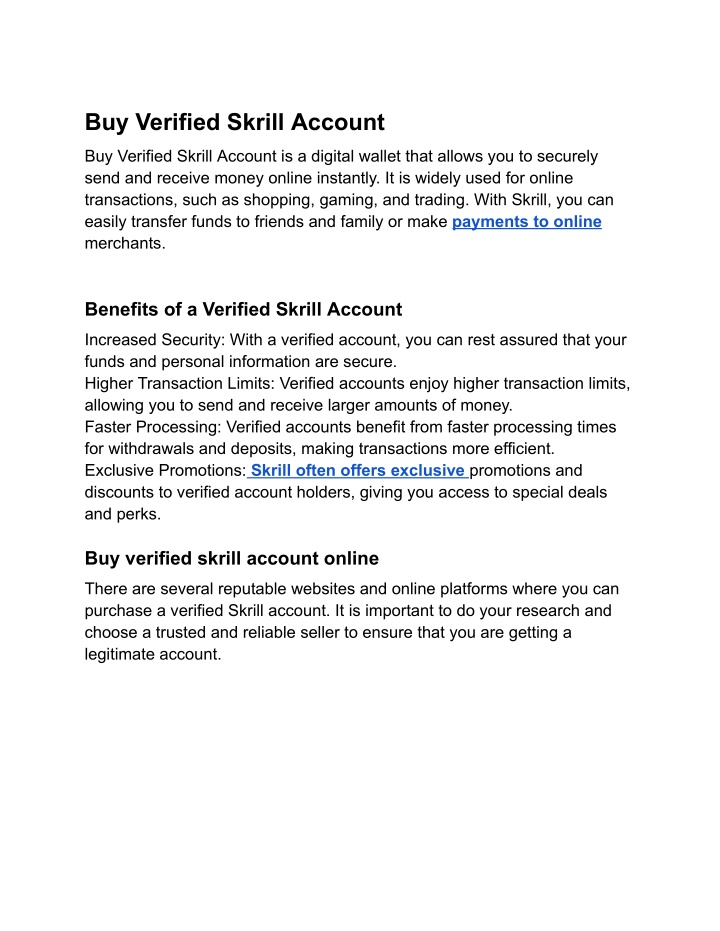 buy verified skrill account