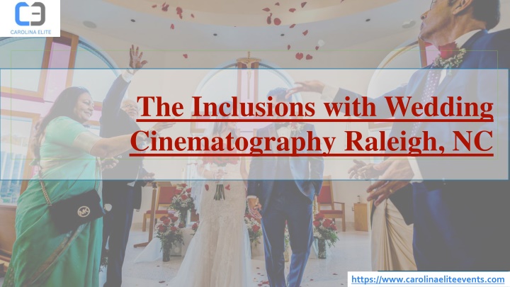 the inclusions with wedding cinematography