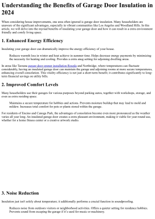 understanding the benefits of garage door