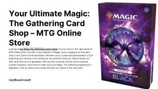 your ultimate magic the gathering card shop