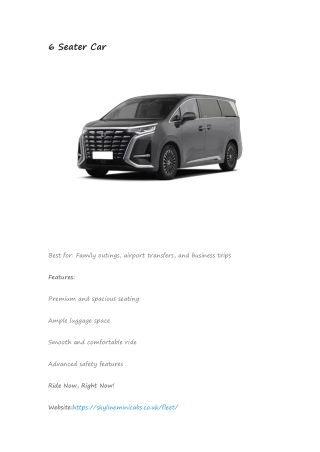 6 seater car