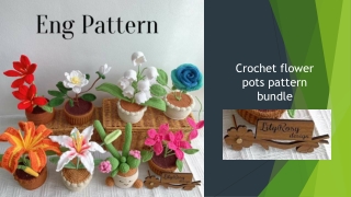 Crotchet Flowers for birthday