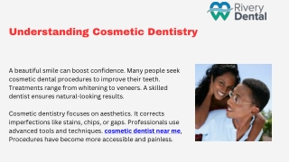 Enhance Your Smile with a Trusted Cosmetic Dentist Near Me – Rivery Dental