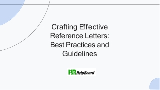 crafting e ffe ctive reference letters best