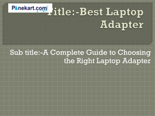 title best laptop adapter
