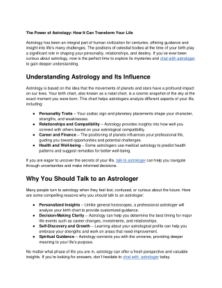 astrology guidance