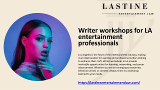 Writer Workshops for LA Entertainment Professionals – Elevate Your Craft