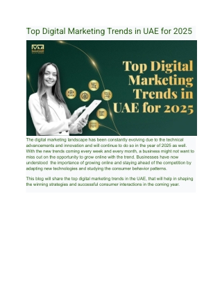 Digital Marketing Trends in UAE for 2025