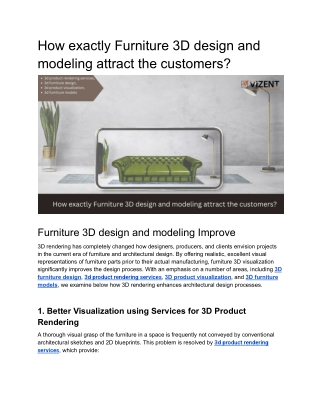 how exactly furniture 3d design and modeling