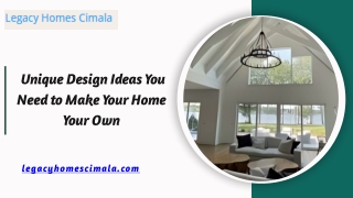 unique design ideas you need to make your home