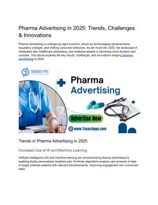 Pharma Advertising in 2025_ Trends, Challenges & Innovations