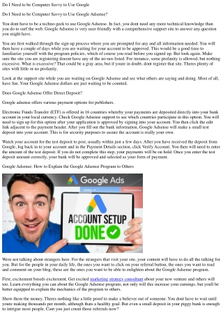Do i need to be computer savvy to use google