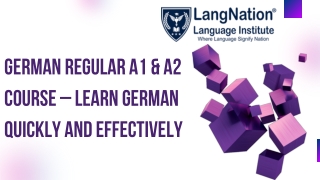german regular a1 a2 course learn german quickly