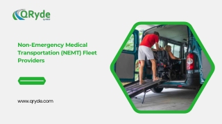 Non-Emergency Medical Transportation (NEMT) Fleet Providers
