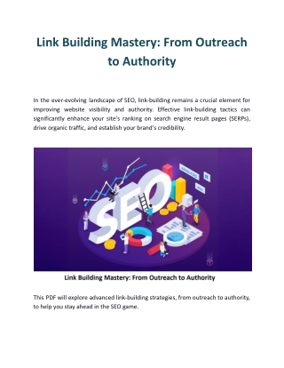 Link Building Mastery: From Outreach to Authority