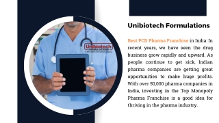Best Trusted PCD Pharma Franchise Company