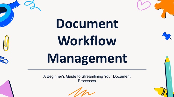 document workflow management