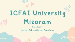 icfai university mizoram presented by indian