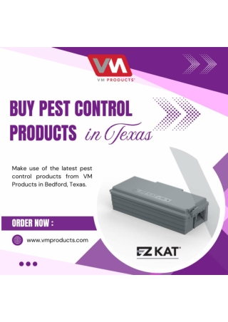 Pest Control Bait Station Manufactured By VM Products in Bedford and Texas.