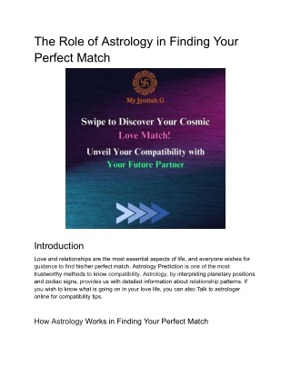 The Role of Astrology in Finding Your Perfect Match