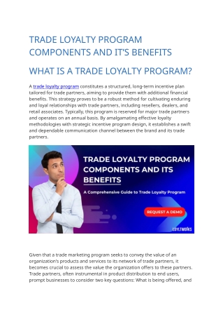 Trade Loyalty Program