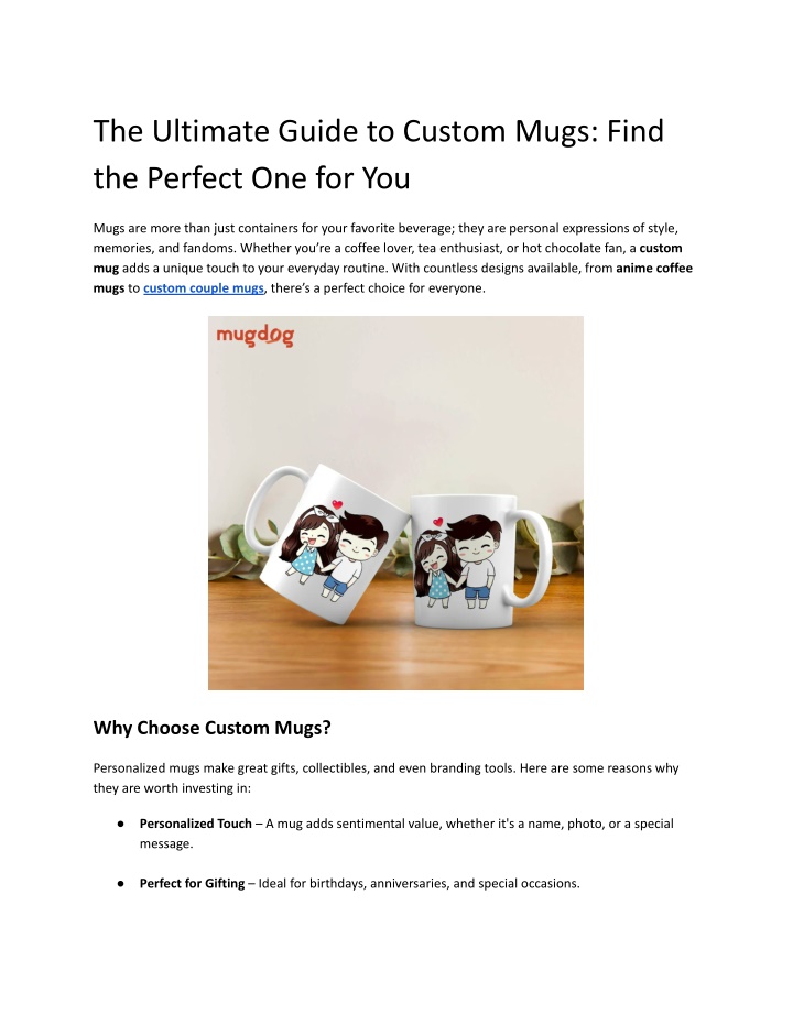 the ultimate guide to custom mugs find