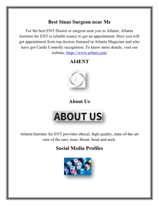 Best Sinus Surgeon near Me