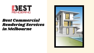 Best Commercial Rendering Services in Melbourne