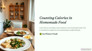 A Step-by-Step Approach To Count Calories In Homemade Food