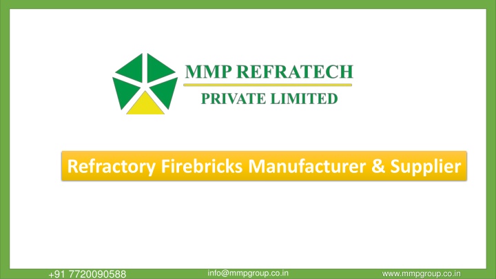 refractory firebricks manufacturer supplier