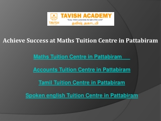 achieve success at maths tuition centre