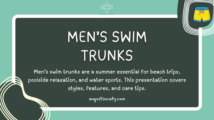 men s swim trunks are a summer essential