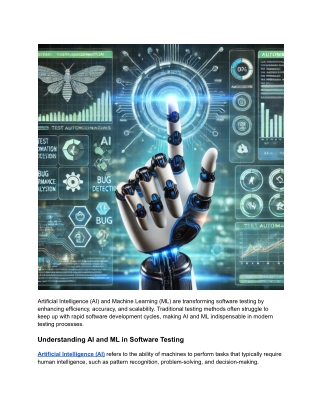 The Role of AI and ML in Software Testing (1)