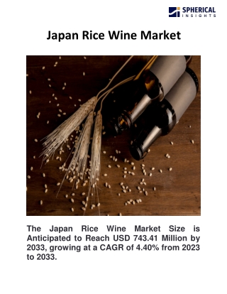 Japan Rice Wine Market