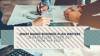 What Makes Business Plan Writers in Bangalore Stand Out from the Rest