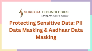 protecting sensitive data pii data masking