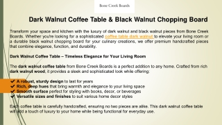 dark walnut coffee table black walnut chopping