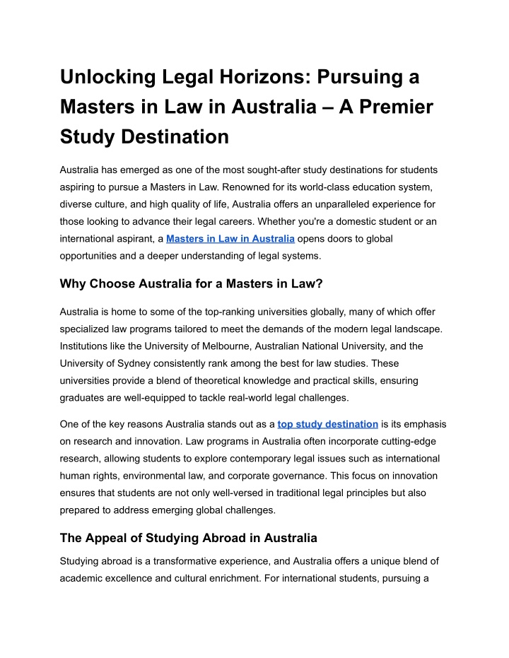 unlocking legal horizons pursuing a masters