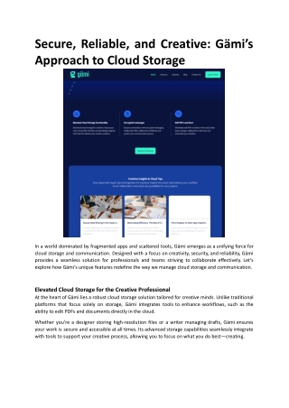 Secure, Reliable, and Creative Gämi’s Approach to Cloud Storage.docx